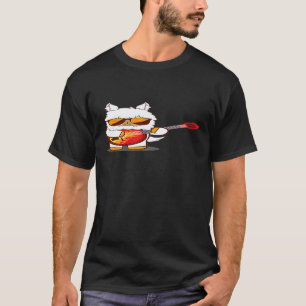 T-shirt Llama Banjo Alapaca Mignon Instrument de Musique