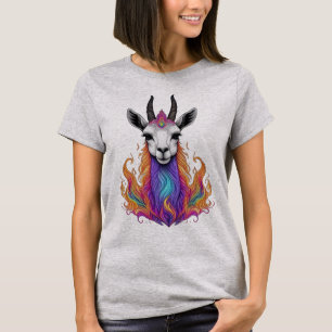 T-shirt Llama Blaze mystique : Symphonie des couleurs
