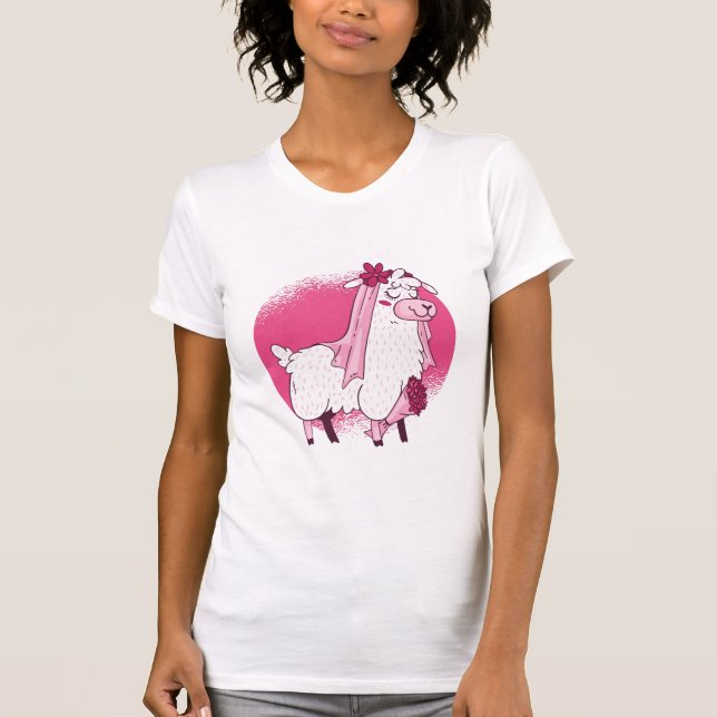 T-shirt Llama Bride (Devant)