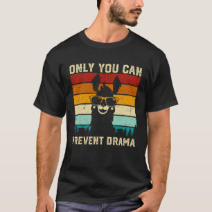 T-shirt Llama Camping Seul Vous Pouvez Empêcher Le Drame
