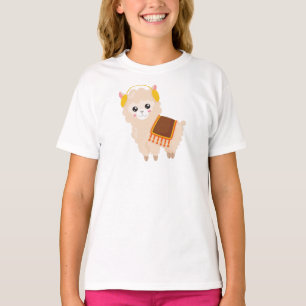 T-shirt Llama d'automne, Llama mignonne, Alpaca mignonne, 