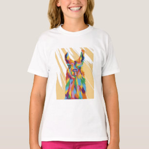 T-shirt Llama de couleur