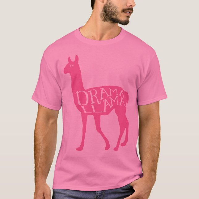T-shirt Llama Drama Rose (Devant)