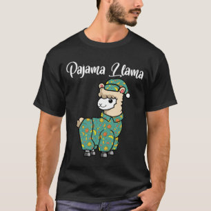 T-shirt Llama drôle pyjama lama heure du coucher pyjama al