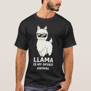 T-shirt Llama Est Mon Esprit Animal Drôle Llama