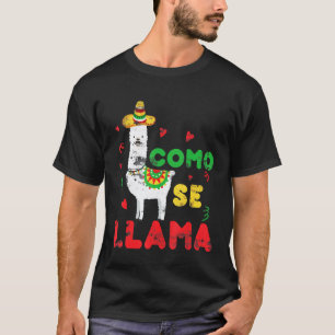 T-shirt Llama Fiesta Mexicaine Cinco De Mayo