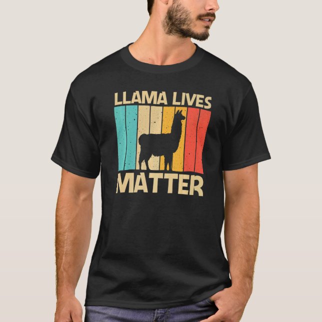 T-shirt Llama For Men Women Alpaca Farming Zookeeper Peruv (Devant)