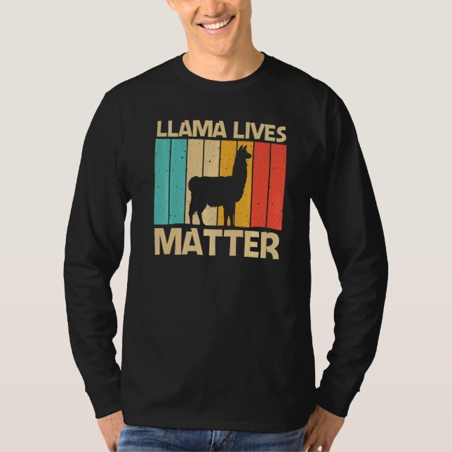 T-shirt Llama For Men Women Alpaca Farming Zookeeper Peruv (Devant)