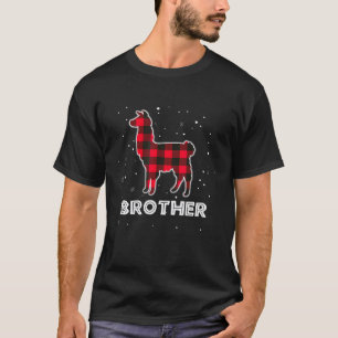 T-shirt Llama Frère Pyjama à Carreaux Famille Groupe C