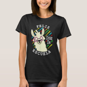 T-shirt Llama Heureux 100 Jours D'École 100 Jours D'École
