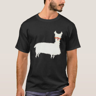 T-shirt Llama Hipster