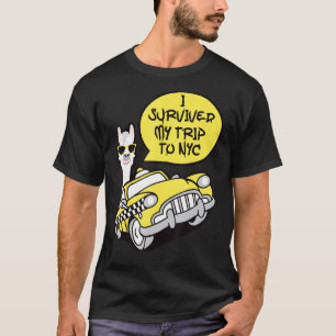 T-shirt Llama I Survié Mon Voyage À New York City