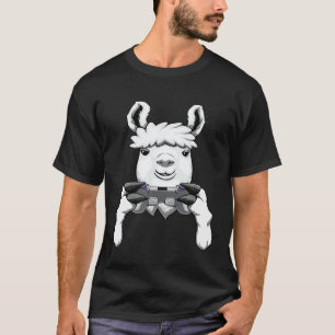 T-shirt Llama Joueur Objet de fantaisie de jeu Sérieux