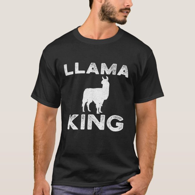 T-shirt Llama King Llama Inspiré (Devant)