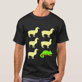 T-shirt Llama Llama Llama Llama Llama Chameleon Gag