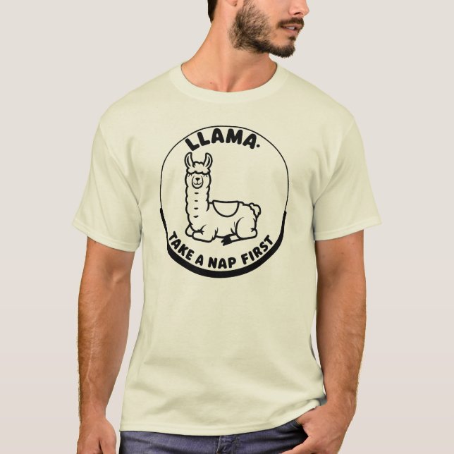 T-shirt Llama Nap sagesse (Devant)