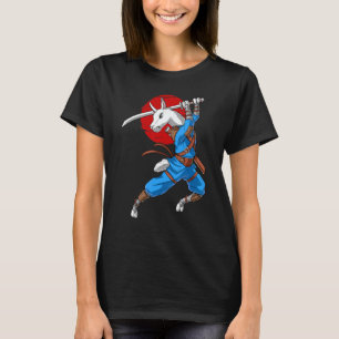 T-shirt Llama Ninja Alpaca Samurai Kung Fu Arts Martiaux