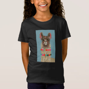 T-Shirt Llama ornée - Brown
