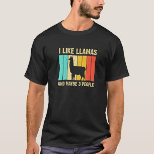 T-shirt Llama pour enfants hommes femmes élevage d'alpacas