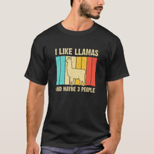 T-shirt Llama pour enfants hommes femmes élevage d'alpaga