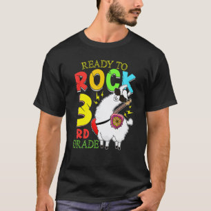 T-shirt Llama prêt à rock troisième année 3ème premier jou