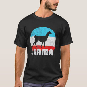 T-shirt Llama silhouette rétro vintage