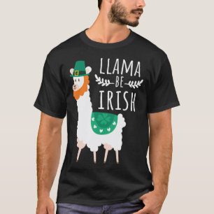 T-shirt Llama Sois Irlandais Cute St Patrick 2020 Garçon