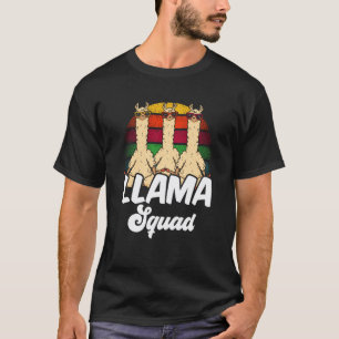 T-shirt Llama Squad Animal Mignon Citations de Llamas