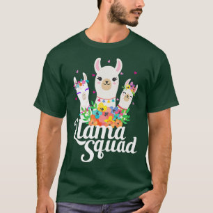 T-shirt Llama Squad drôle Cute Llama Correspondant