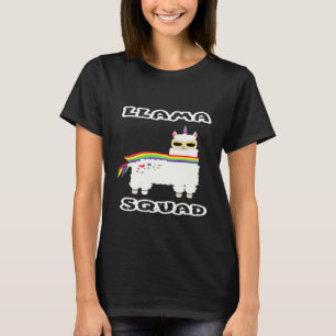 T-shirt Llama Squad I Alpaca Rainbow Carl Idée