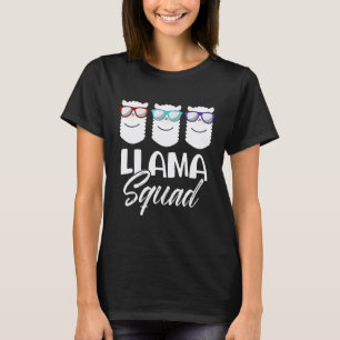 T-shirt Llama Squad Lunettes de soleil Gangster Alpaca Hum