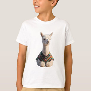 T-shirt Llama Stylé dans un Pull Douillet Enfants