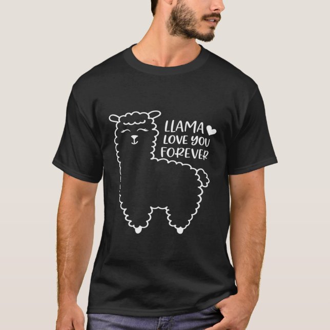 T-shirt Llama T'aime toujours (Devant)