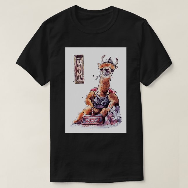T-shirt Llama Thor (Design devant)