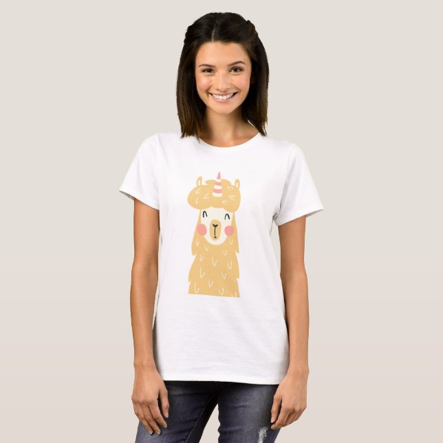 T-shirt llamacorn (Devant entier)