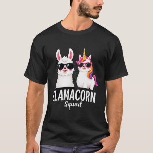 T-shirt Llamacorn Squad Drôle de Licorne Llama Squad Noël