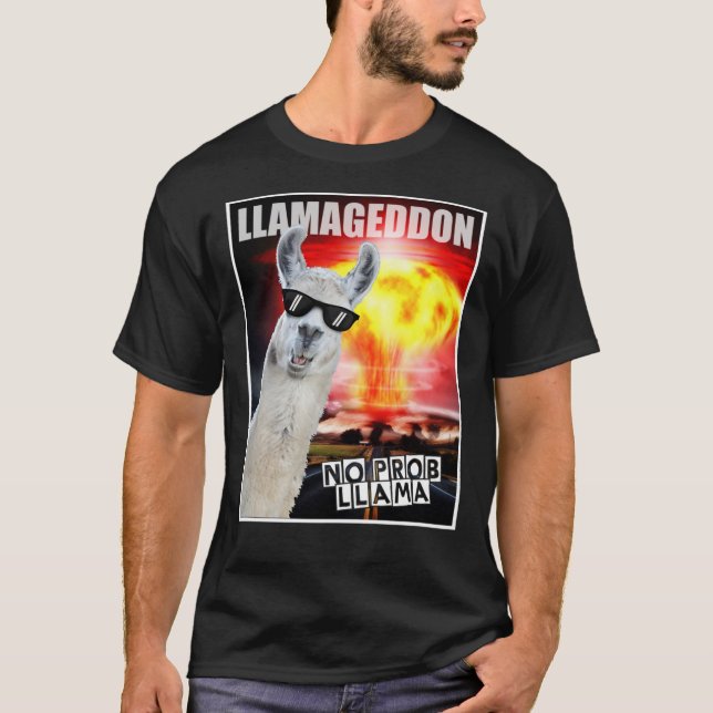 T-shirt Llamageddon - pas de problème - Funny Llama Classi (Devant)