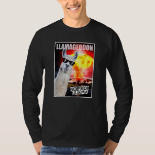 T-shirt Llamageddon Pas De Problème Maigre Graphique