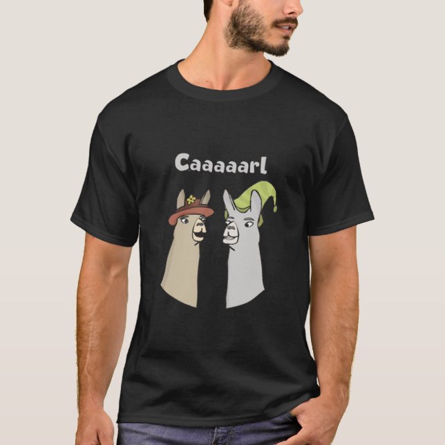 T-shirt Llamas avec Casquettes (Devant)