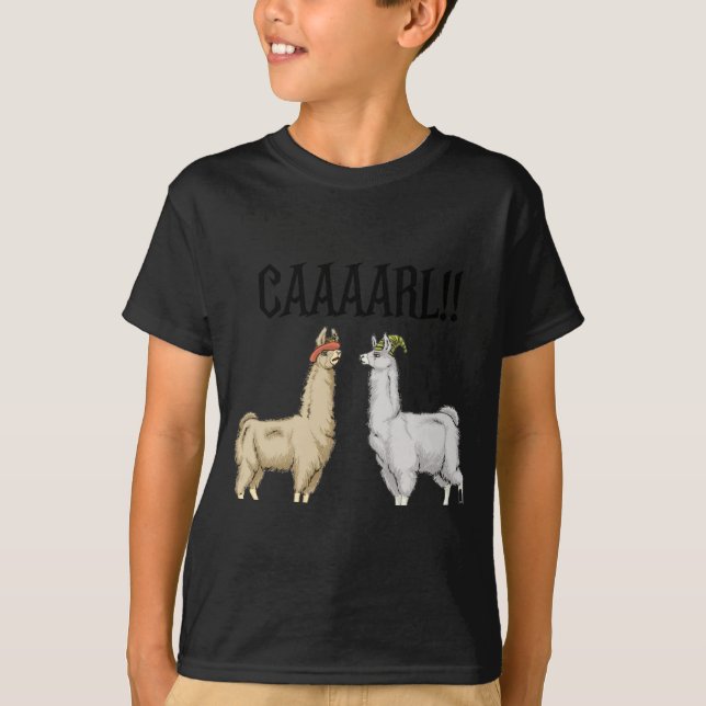 T-shirt Llamas With Hats Carl  (Devant)