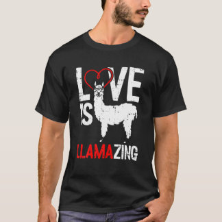 T-shirt Llamazing Valentines Journée mignonne V-Day Heart 