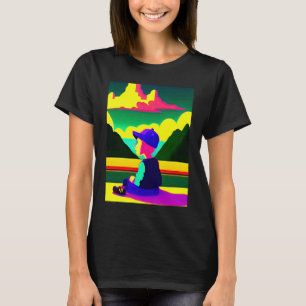 T-shirt Lo fi hip hop chillhop chill chill bat lofi esthét