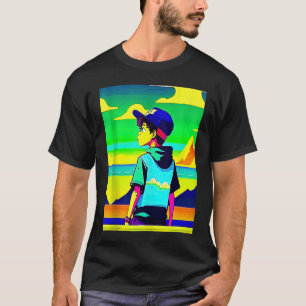 T-shirt Lo fi hip hop chillhop chill chill bat lofi esthét