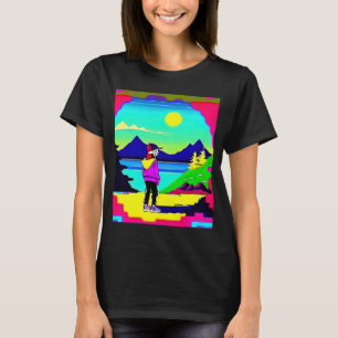 T-shirt Lo fi hip hop chillhop chill chill bat lofi esthét