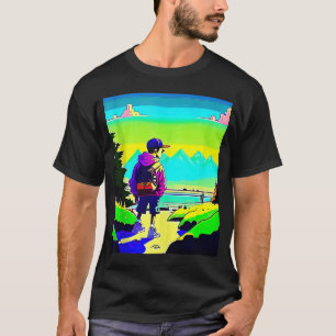 T-shirt Lo fi hip hop chillhop chill chill bat lofi esthét