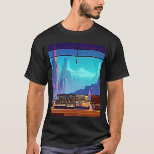 T-shirt Lo fi hip hop chillhop chill chill bat studio aest
