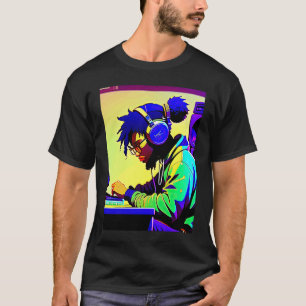 T-shirt Lo fi hip hop refroidissement chillhop bat esthéti