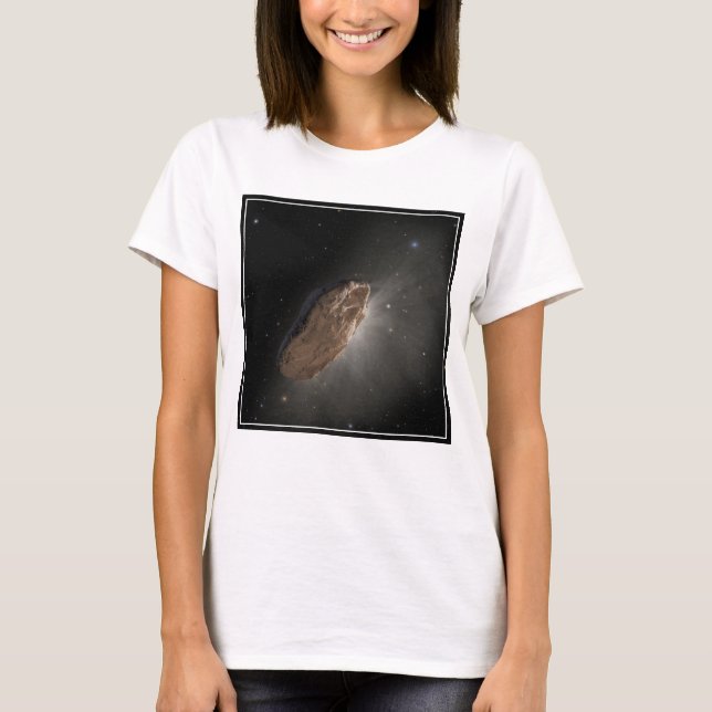T-shirt L'objet interstellaire Wayward Oumuamua. (Devant)