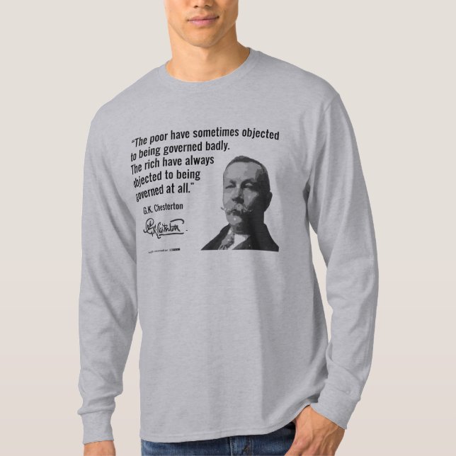 T-shirt L'objet riche à l'gouvernement du tout (Devant)