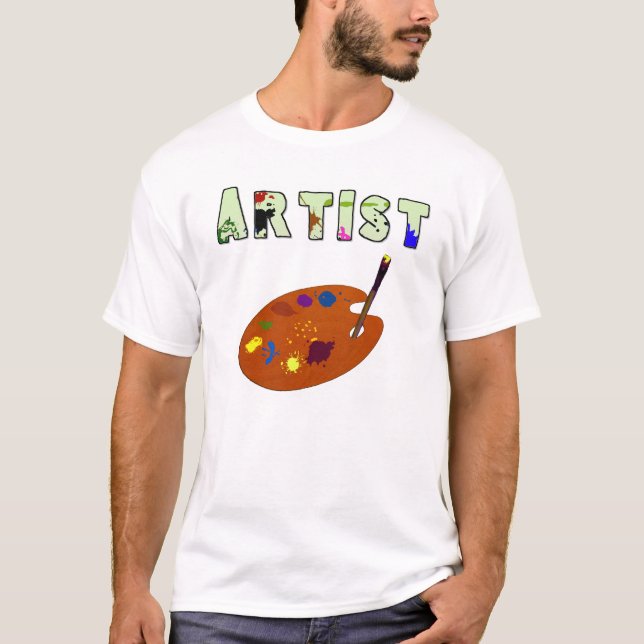 T-shirt L'obscurité de Pallette d'artiste badine le (Devant)